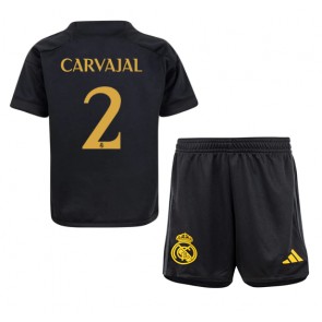 Real Madrid Daniel Carvajal #2 Rezervni Dres za Dječji 2023-24 Kratak Rukavima (+ kratke hlače)